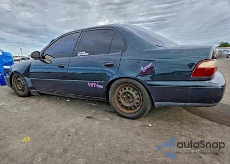 1997 Toyota Corolla z USA, uszkodzony, nr VIN 2T1BA01E9VC216555